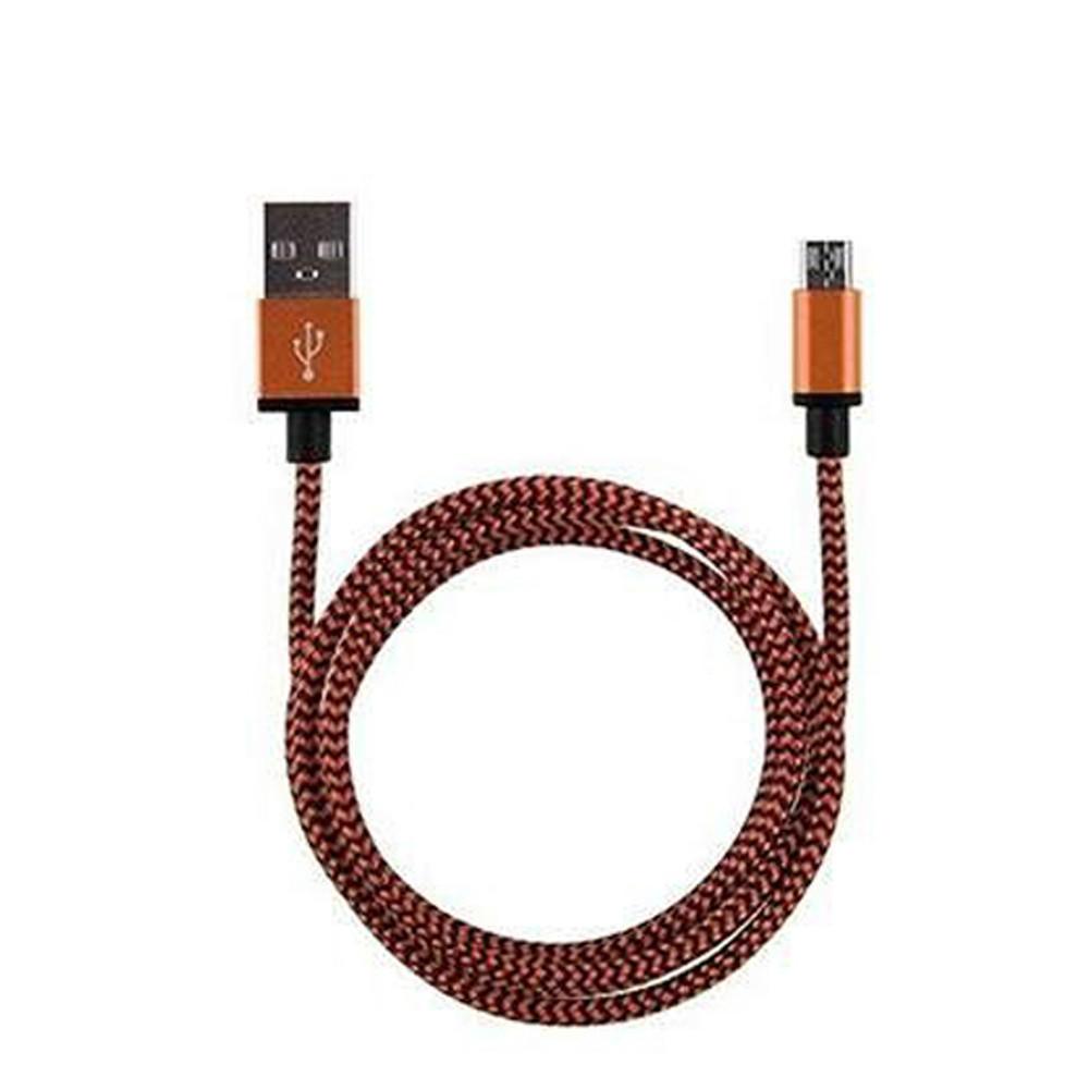 

Timeless Design 3/6/10ft Aluminum Braided Micro Usb Data Sync Charger Cable For Your Android Phone оранжевый
