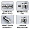 Back-to-Back Stainless Steel Door Knob Puller Double Side Solid Sliding Door Pulls Gate Handle Single-hole Aluminum Alloy