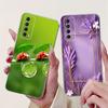 For Huawei Y7a Case PSmart 2021 Cute Cat Fashion Painted Cover Soft Slim Phone Case For Huawei P Smart 2021 Y 7a HuaweiY7a Shell