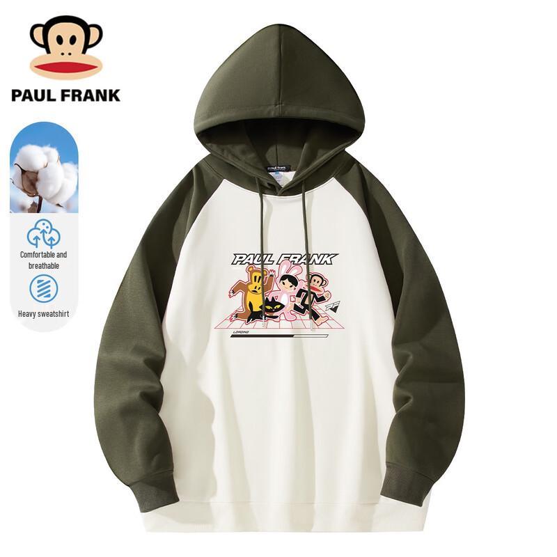 

Paul Frank Men s Color-Block Raglan Hoodie 3XL