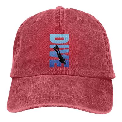 Dive Scuba Diving Multicolor Hat Peaked WoUnisex's Cap Deep Blue Sea Personalized Visor Protection Hats