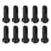10Pcs Mountain Bike 14G Wire 7075 Aluminium Alloy Spoke Cap Bicycle Cycling Riding Accessory Bike Spoke Cap black