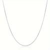 1PC 2MM, 16inch-30inch Chain Jewelry, Silvery Flat Curb Chain Necklaces For Men And Women
