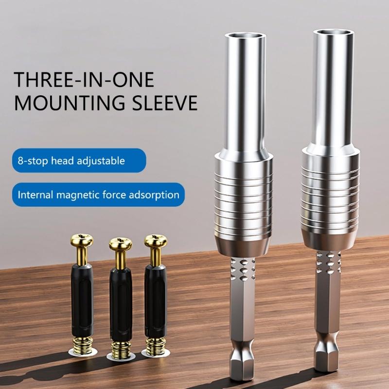 Hexagonal Strong Magnetic Socket Screwdriver Head Connecting Rod Telescopic Crossing Screwdriver Head Telescopic Socket Wre