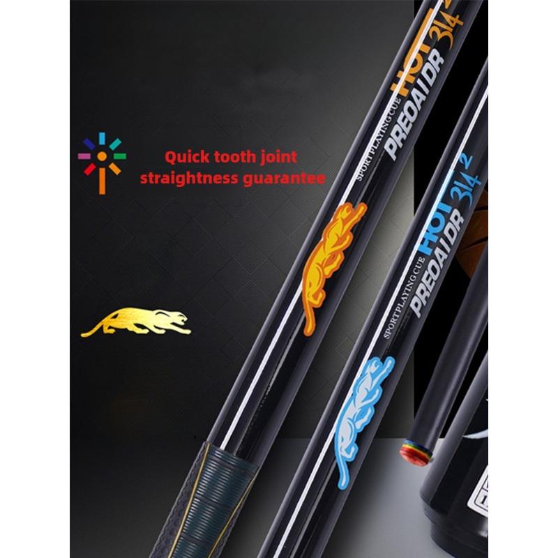 11.5 12.75mm Billiard Cuestick PREOAIDR Black Tech Carbon Fiber 1/2 Split Pool Cue Maple 8-Ball 9-Ball Sweat Absorbent Non-Slip Straight Cue Stick