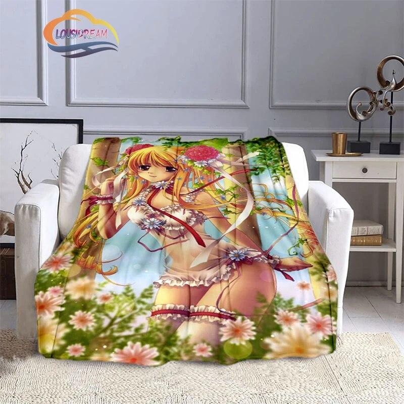 Comic The Quintessential Quintuplets Cashmere Blanket Sexy Anime Girl Flannel Blanke Portable Warm Camping  Soft skin