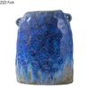 Blue Painted Ceramic Vase Plant Pots Table Decoration Creative Flowers Arrangement Decorative Floral Vases Room Aesthetic Decor
