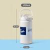1000ML Stainless Steel Insulated Tumbler Large Capacity with Handle, Ice-Keeping and Thermal Straw, Portable Sports Water Bottle