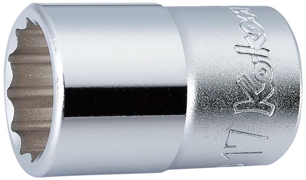 Yamashita Industrial Research Institute (Ko-ken) 12-Point Socket, 4405M-41, Drive: 12.7mm x Overall Length: 57mm x Dimensions: 41mm