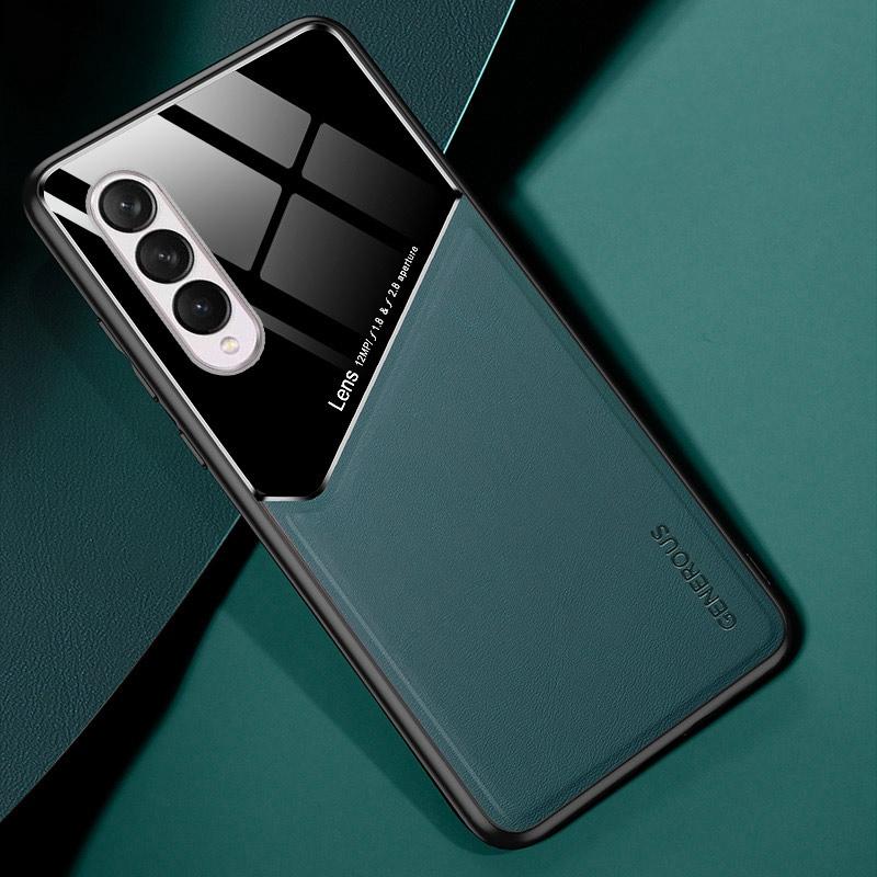 Fall Für Samsung Galaxy Z Flip 3 4 Coque Luxus Leder Telefon Fall Für Samsung Z Fold 3 4 5G Magnetische Silikon Schutz Abdeckung