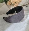 Elegant Wide Fabric Headband for Autumn & Winter: White Hair Concealer & Top Hair Tie for Holding Hair, Washing Face, or Adding Style