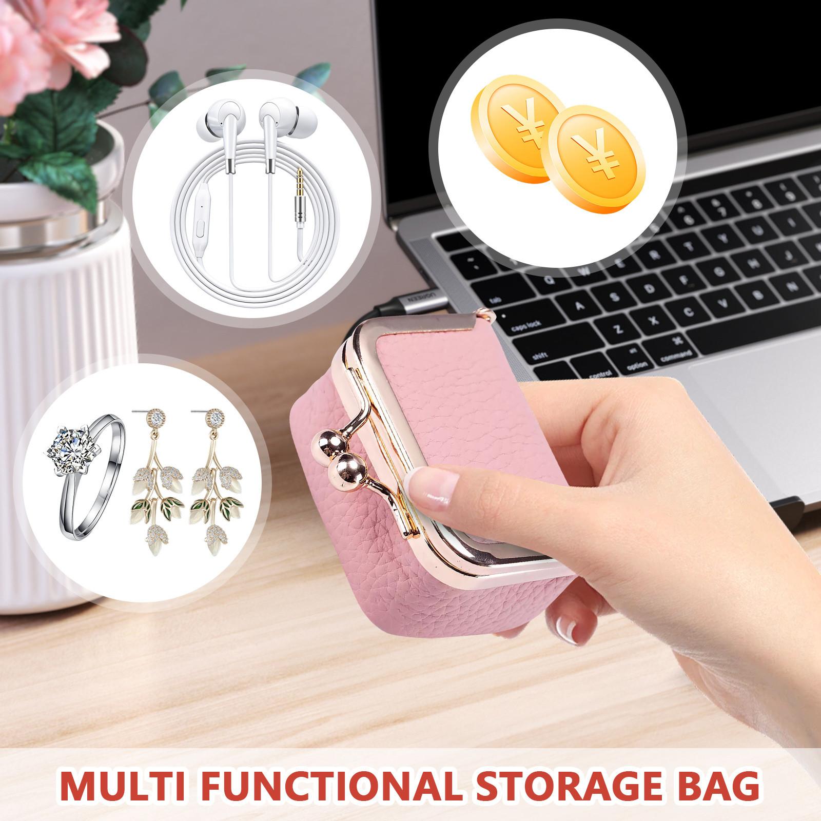 

Компактные, держатели для монет, золотые сумки, серьги, ожерелья, кольца, сумки для хранения ювелирных изделий, высококачественные шкатулки для ювелирных изделий One Size розовый