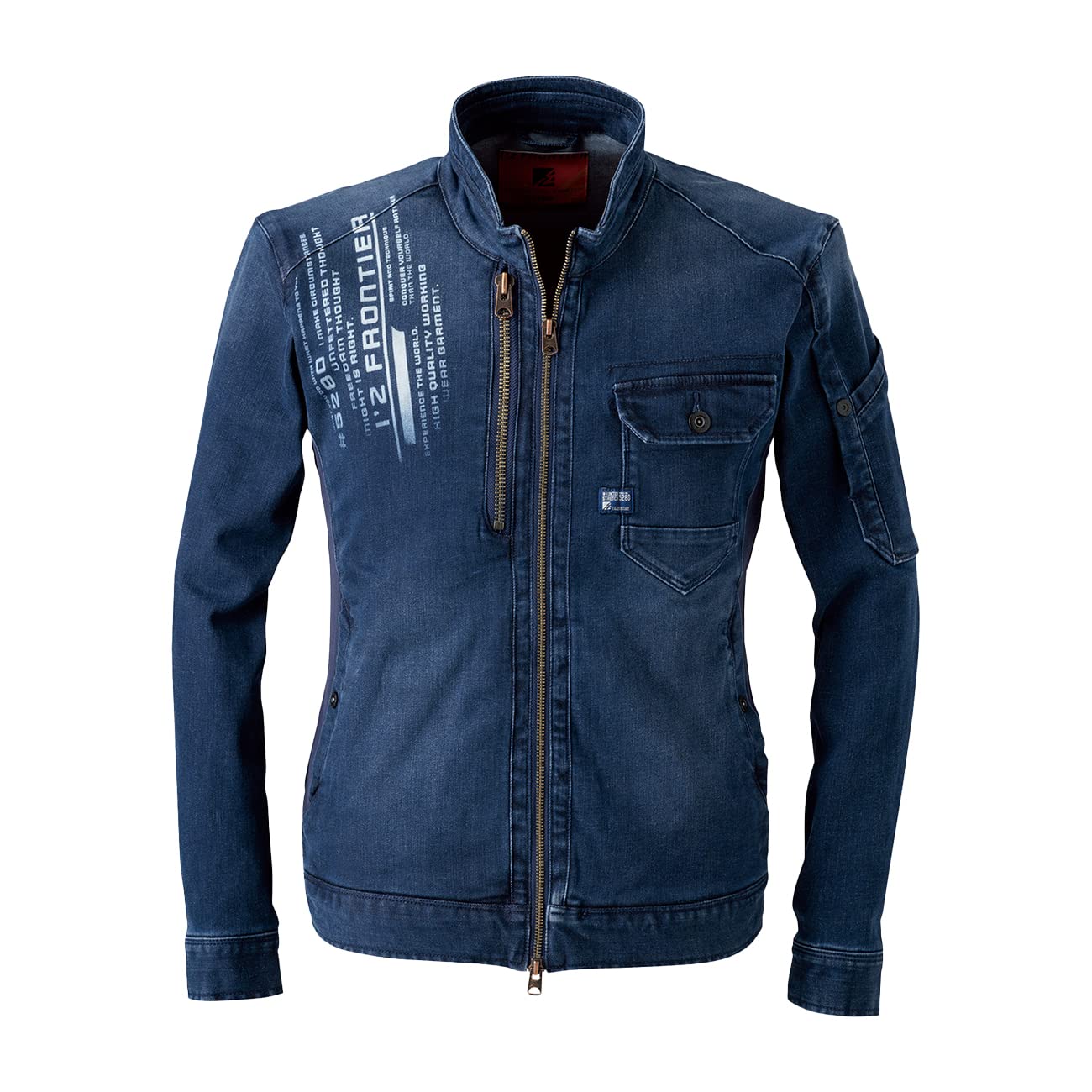 

Мусасино Униформа FRONTIER Двойная функция Эластичная рабочая куртка Все включает Складная эко-сумка Размер I Z 5280, Деним, Рабочая одежда, Сезон, 016-5280