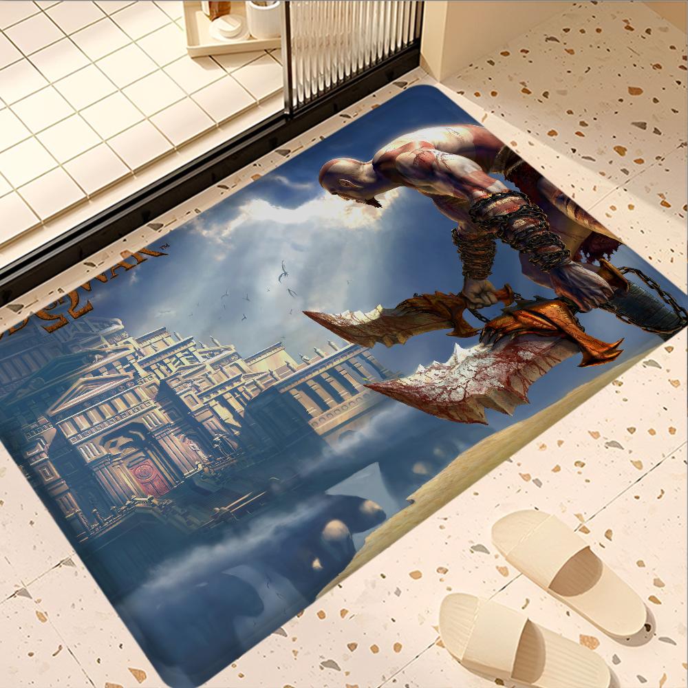 God Of War Video Game Kitchen Mat Cheaper Anti-slip Modern Living Room Balcony Printed Modern Home Decor