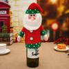 Christmas Home Party Decoration Holiday Supplies Christmas Red Wine Bottle Cover Santa Snowman Champagne Bottle Cover Accessorie