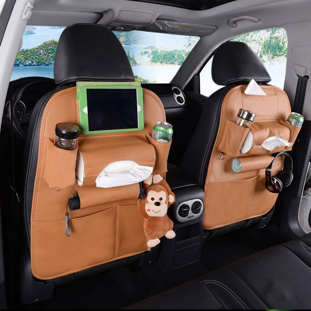 Anti-wear Storage Pockets Multi-functional Protection Pad Car Rear Seat Storage Bags Universal