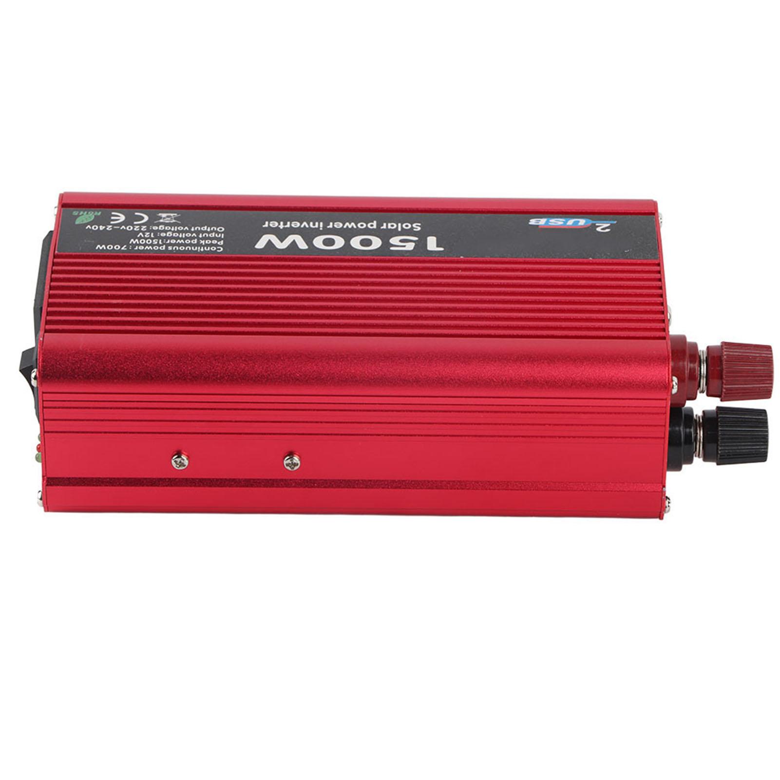 

1500 Вт DC 12 В в AC 230 В автомобильный инвертор преобразователь двойной USB зарядное устройство адаптер