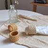 Natural Material Handwoven Rattan Napkin Rings Handmade Rattan Napkin Buckle  Home Dining Decor