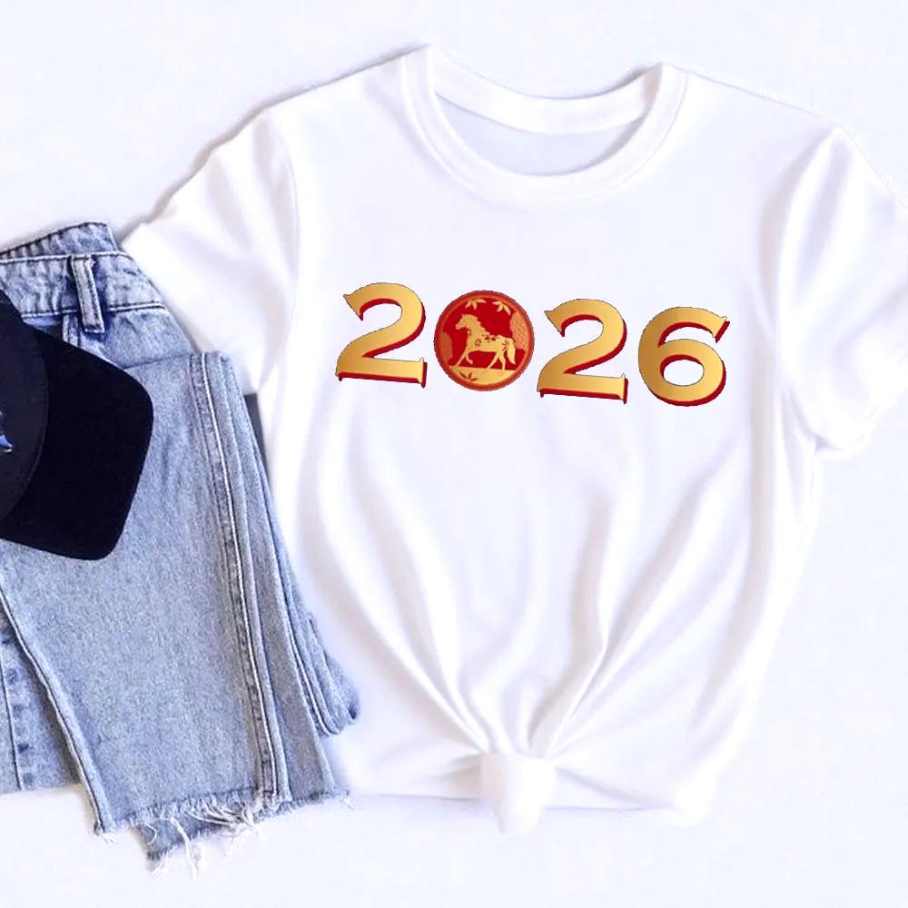 Chinese New Year of The Horse Lunar Zodiac ONeck Yk Top TShirt Unisex High New Year Gift Quality Summer Tshirts Clothes