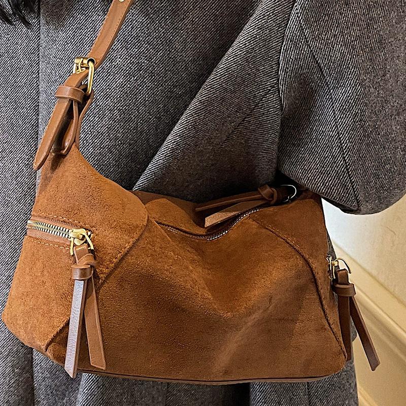 Retro, Simple and Fashionable Underarm Bag, Small Square Bag, High Appearance Level, Large Capacity Single-shoulder Bag