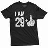 Men's 30th Birthday Celebration T-shirt 29 Middle Finger Offensive Humor Shirt