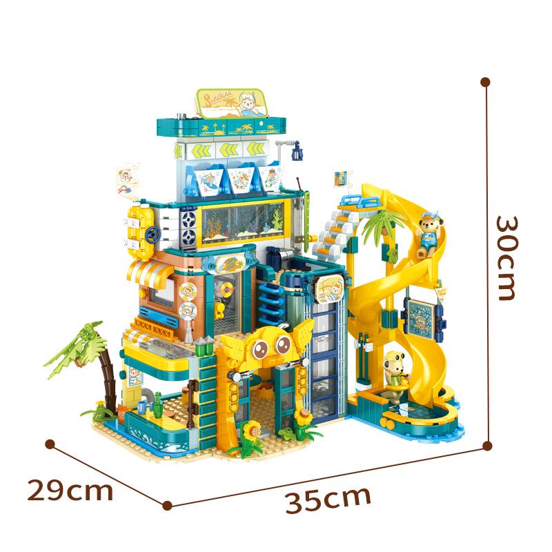 Panlos Teddy Collection Sunshine Park House Building Blocks Toy Standard