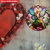 2D flat 20*20cm1pc Enchanting Elf Fairy with Colorful butterfly wings Design Wall Decor, Spring Fairy Theme Art plaque, Perfect for Home&Office,