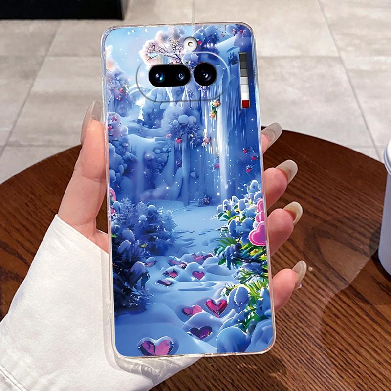 Jelly Casing For Nothing Phone 4A Capa Coque Clear Silicone Soft TPU Back Cover Cute Cat Rabbit Heart Protective Case Fundas