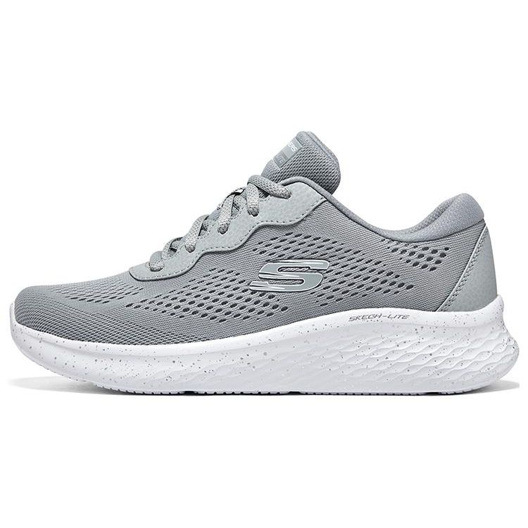 Skechers Skech-Lite Pro Women Grey White Low Top Casual Shoes Trendy 149990-GRY 35.5