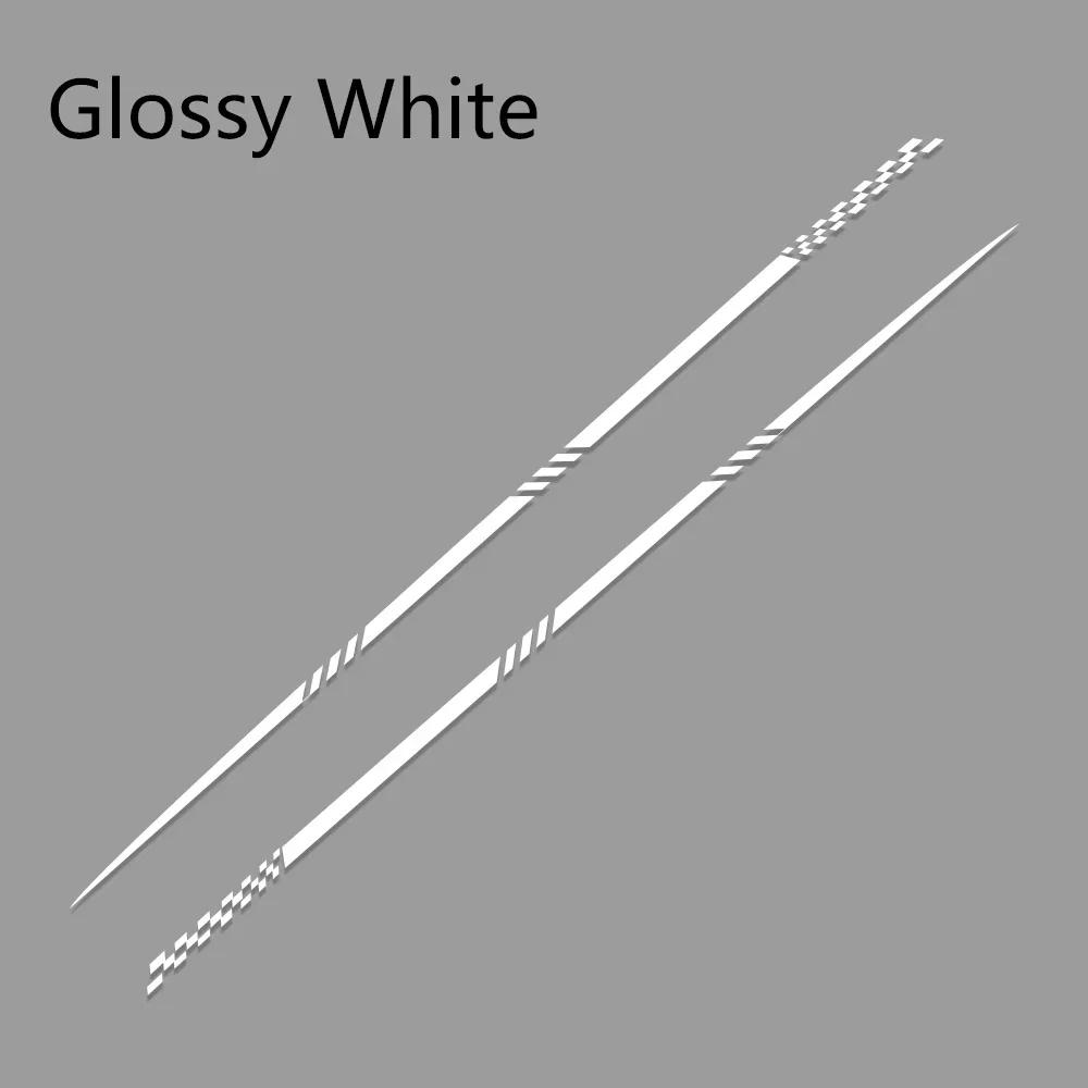2PCS Universal Car Waist Line Long Stripe Decor Stickers Auto Accessories For Suzuki Volvo Tesla Skoda VW Volkswagen Seat Subaru