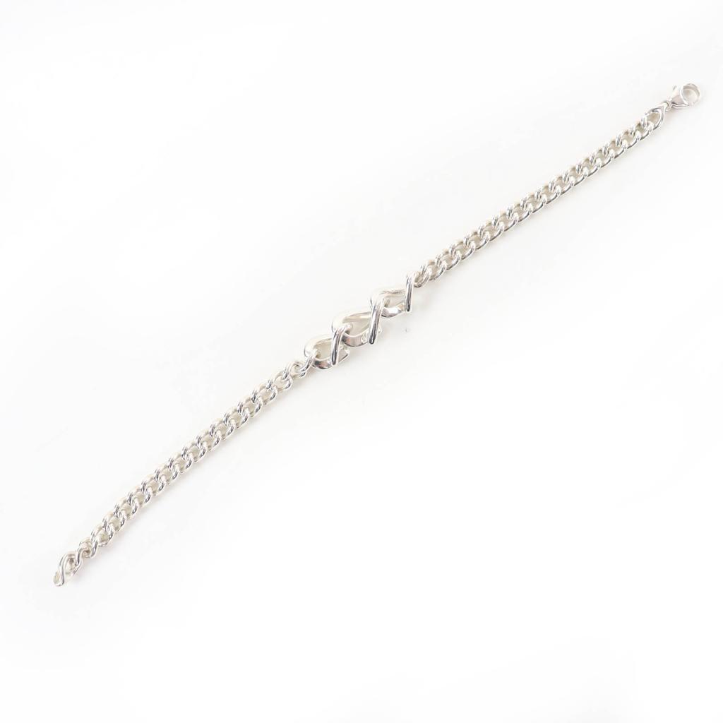 Excellent TIFFANY&Co. Forge Link Bracelet Current product Silver AG925 19 Used