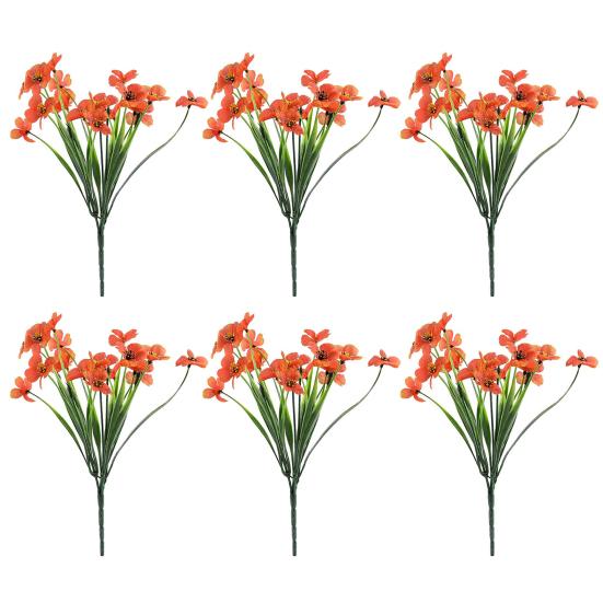 Artificial Flowers Adjustable Height Fade-Resistant Handmade Realistic Silk Petals No Watering Sunlight Floral Display Arrangement