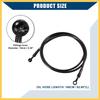 BULLSPANN Brake Hose, Clutch Hose, Resistant Hose, Bike Parts, Angle 28°+90°, Durable, Replacement, Black, 63.0 Inches (160 Cm)
