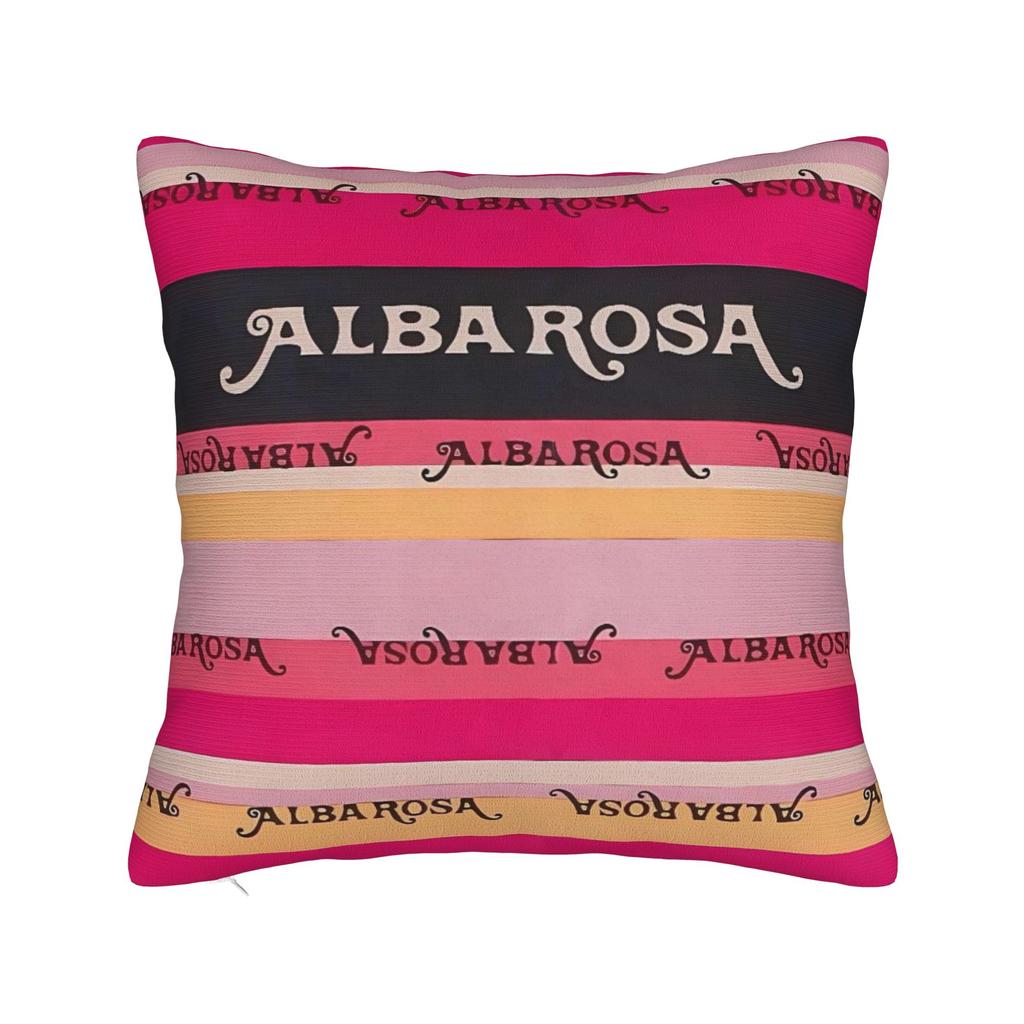 A-ALBA R-ROSA Pillow Cover  Funny Pillow Case For Sofa Couch Bed Living Room Custom Cushion Cover Gift