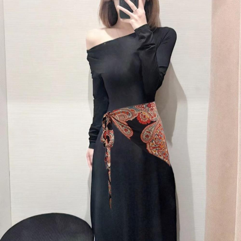 Chinese Style Triangular Waistband Ethnic Style Bohemia Wide Waistband  Dance Costumes Accessory