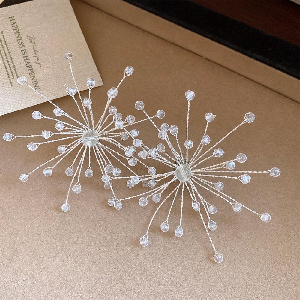 French Style Snowflake Earrings Personality Exaggerated Ear Studs Special Occasions