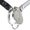 Adult Seductive Erotic Chastity Lock Male Chastity Cage Metal Armor Breathable Holes Design Comfortable Body-hugging Fit Model
