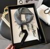Luxury Brand Women Leopard Print Square Hijab Scarf Soft Satin Silk-like Small Neck Scarf Stylish Casual Headscarf