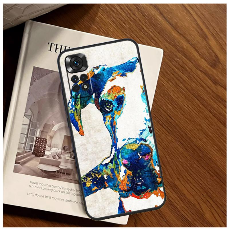 Great Dane Dog Watercolor Case For Xiaomi Redmi Note 13 11 10 9 8 12 Pro Plus 12S 11S 10S 9S 10A 9C 10C 12C 13C Funda