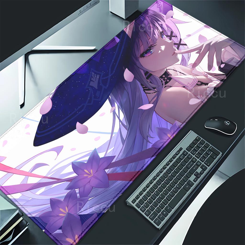 The Herta Honkai Star Rail teclado mouse pad Large Gaming mousepad Office Table Accessories Nonslip Mausepad overlock Desk Mat