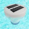 Pool Chlorine Floater with Colorful Solar Lights Waterproof Floating Chlorine Dispenser Flow Adjustable Chlorine Tablet
