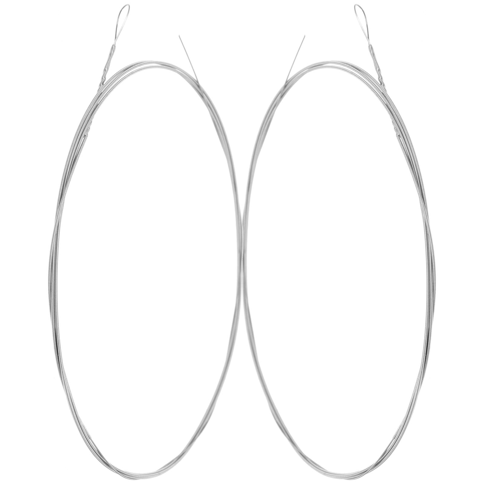 2Pcs High-Performance Dulcimer Strings Metal Instrument String Replacement for Dulcimer Accessories Excellent Sound Clarity and