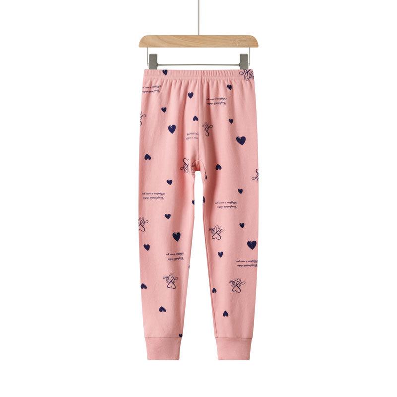 Soft, Breathable Cotton Wool Pants for Kids - Warm Print Pajamas for Fall and Winter