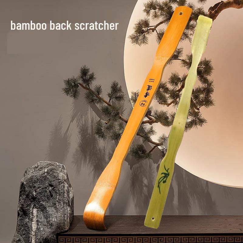 Bamboo Back Scratcher & Head Massager - Itch Relief for Home Use