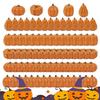 80pcs Mini Pumpkin Ornaments Small Artificial Pumpkins Table Halloween Decoration Resin Rustic Fall Harvest Thanksgiving Crafts