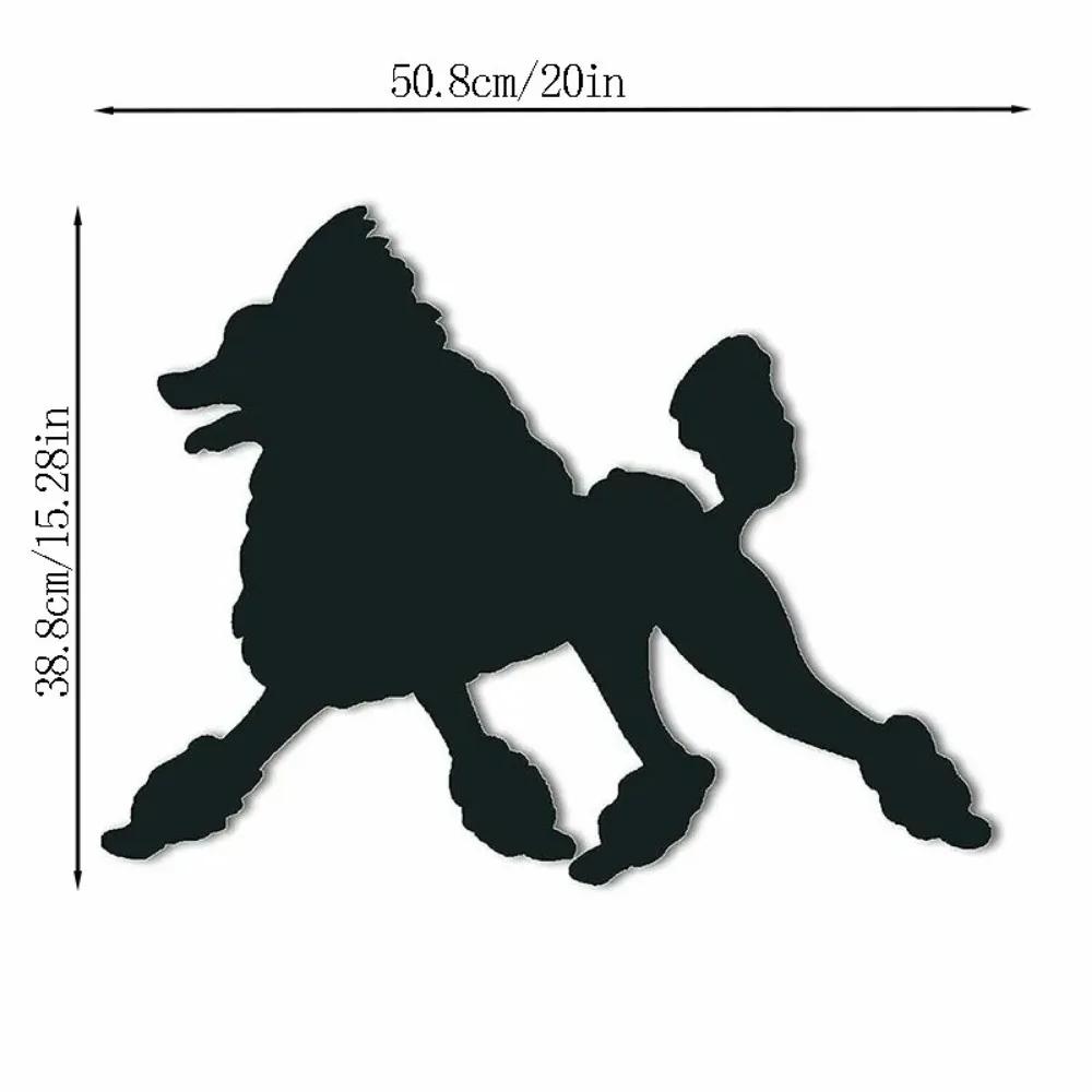 1 шт. Пудель металлический настенный знак собака порода силуэт настенный декор для дома — фото 4
