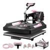 8 in 1 Heat Press Machine 15x15 in 30oz Tumbler Press T-Shirts Black