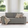 2 Seater Sofa Light Grey 180x77x82 Cm Corduroy Fabric