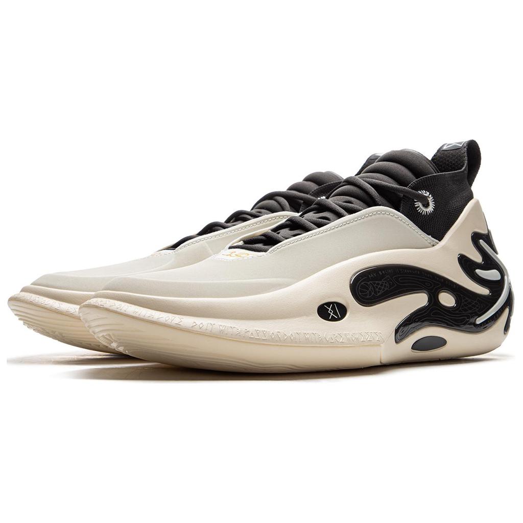 Li Ning WOW11 Cushioning Slip Resistant Abrasion Resistant Lightweight Rebound Mid Top Basketball Shoes Men's ABAU049-6