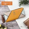 K-PARTS VASKA by moz Shelly Round Zipper Long Wallet, Moz VASKA Moose Wallet, Multi-functional Wallet with Card Slots, Perfect for Women, Girls, and